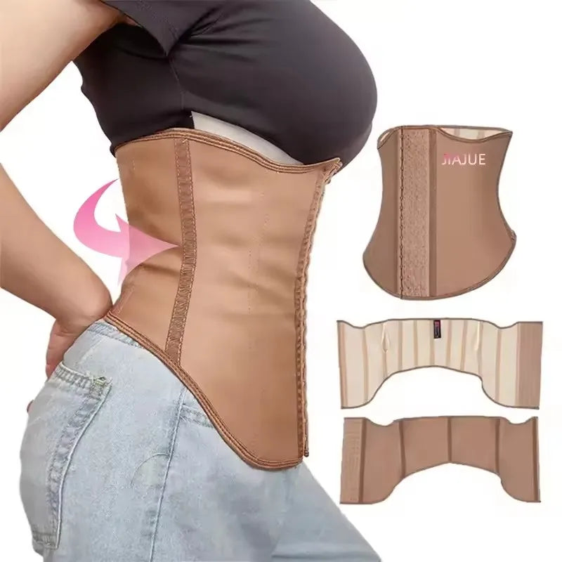 2025 Hot Selling Latex Body Shaper Long Front Short Back Waist Trainer Corset Gaine Amincissante Femme Colombian Girdles