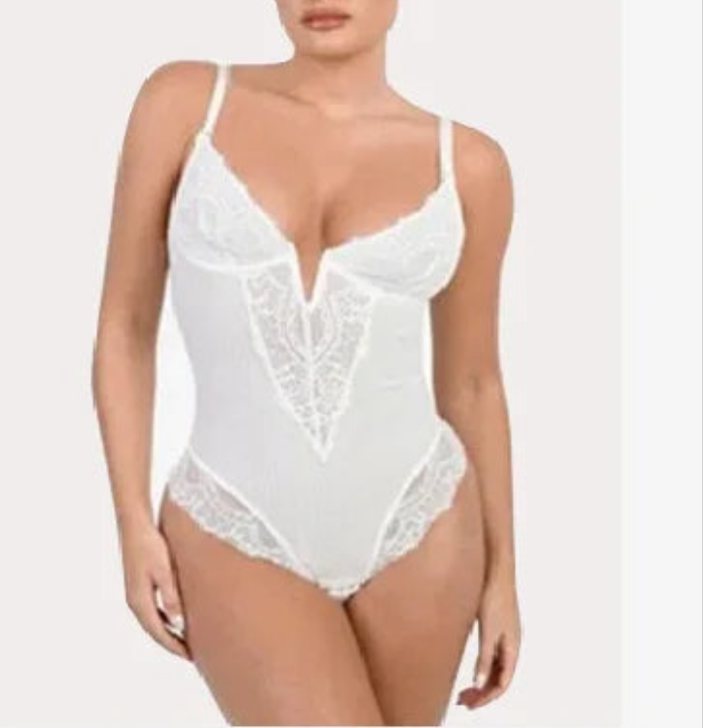 Sexy Lace Hollow out Bodysuit apewear Underwear for Women Tummy Control Butt Lifting plus Size Nylon Fabric All Seasons Wear