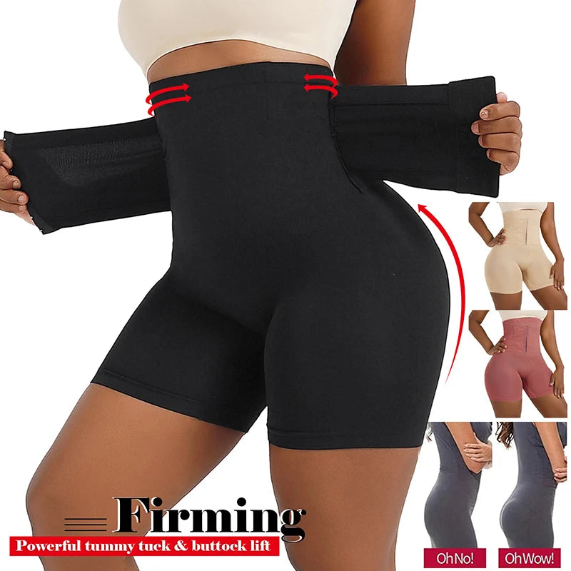Shapewear for Women Tummy Control Body Shaper Fajas Shorts with Hook Butt Lifter Panties High Waisted Underwear Slimming Panties