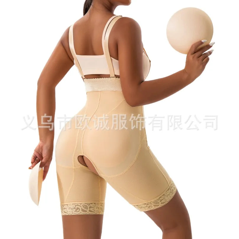 Woman Shapewear Slimming Sheath Shaper Body Flat Belly Binder Flat Belly Push Up Buttock Enhancer Lifter Butt Hip Bodysuit Fajas