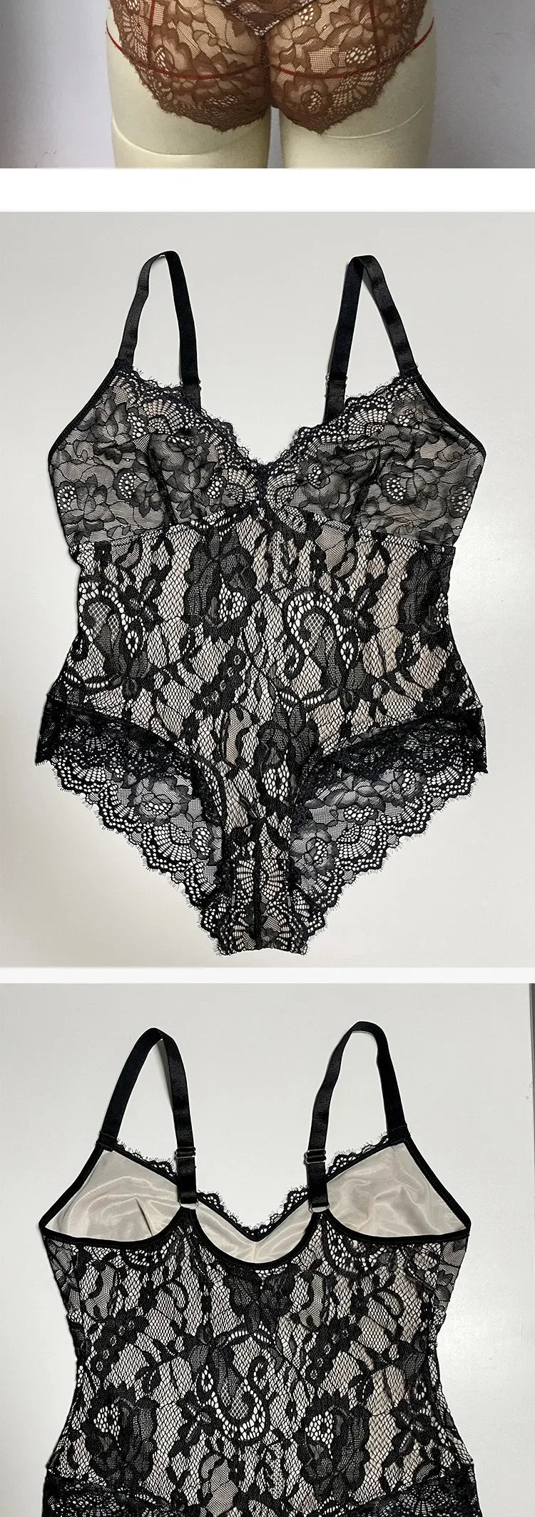 Sexy Sling Lace Shapewear Bodysuit Corset Fajas Slimming Full Body Shaper Tummy Control Underwear Lingerie Colombianas Girdle