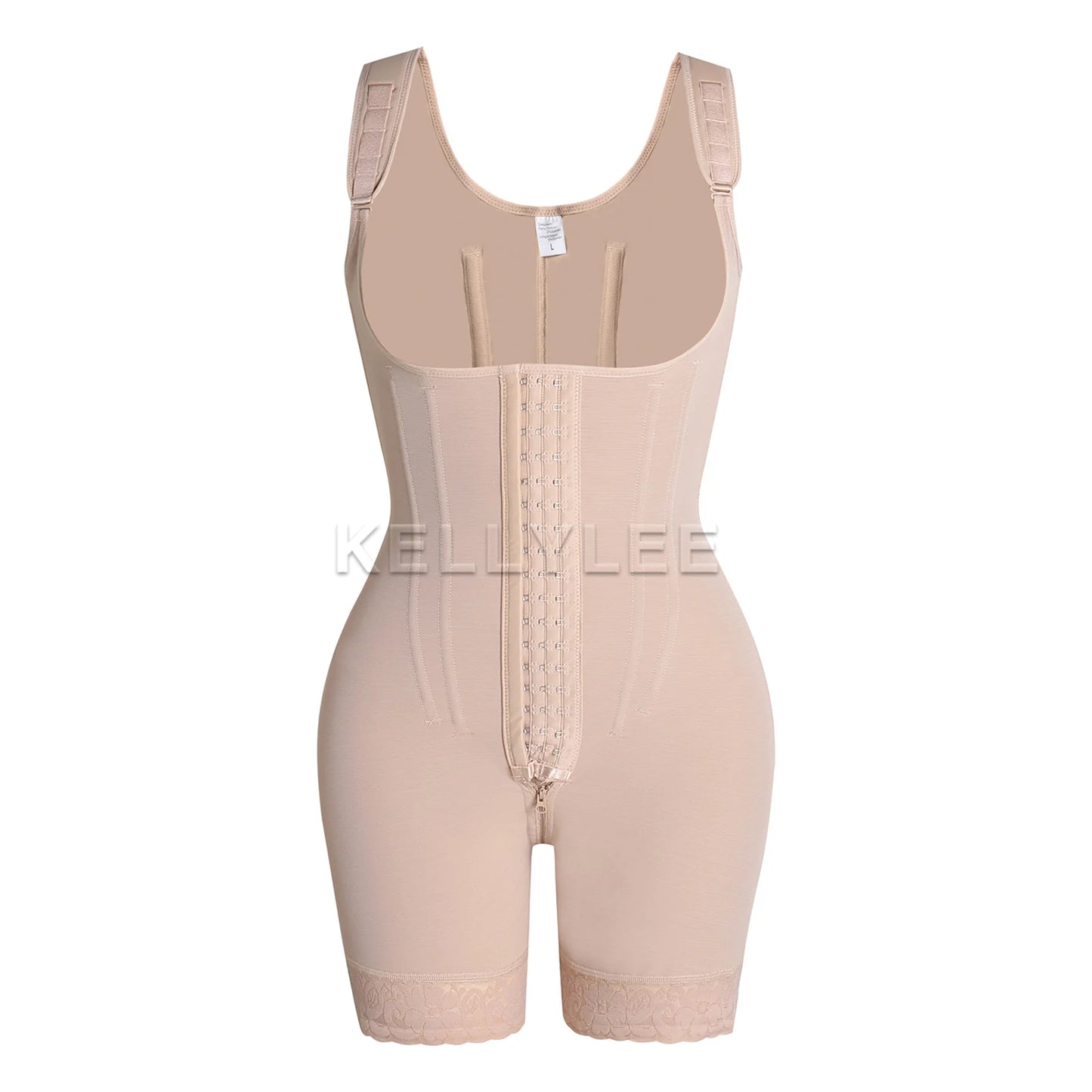 Shaped Up Open-Breasted Shapewear Modeling Fajas Colombianas Medium Shaped Front Breasted Sexy Bodysuits with Adjustable Straps