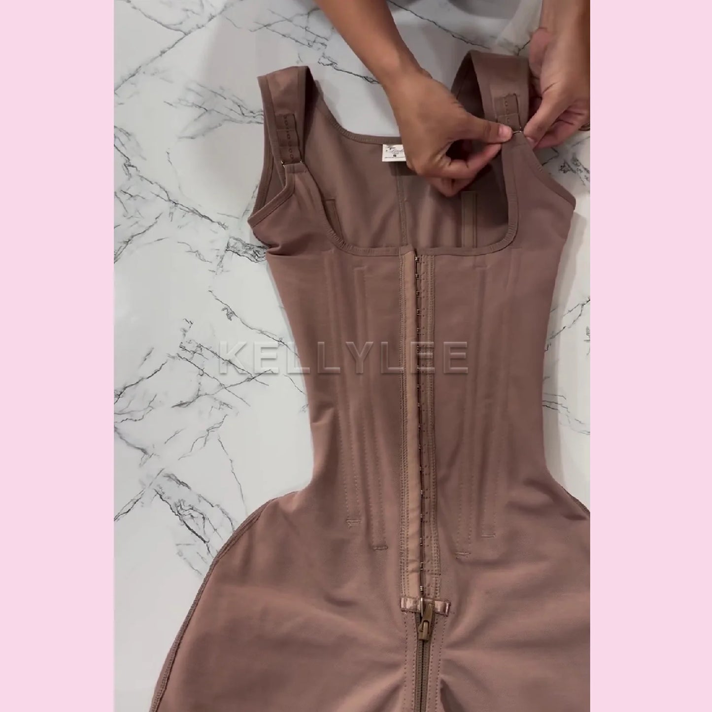 Shaped Up Open-Breasted Shapewear Modeling Fajas Colombianas Medium Shaped Front Breasted Sexy Bodysuits with Adjustable Straps