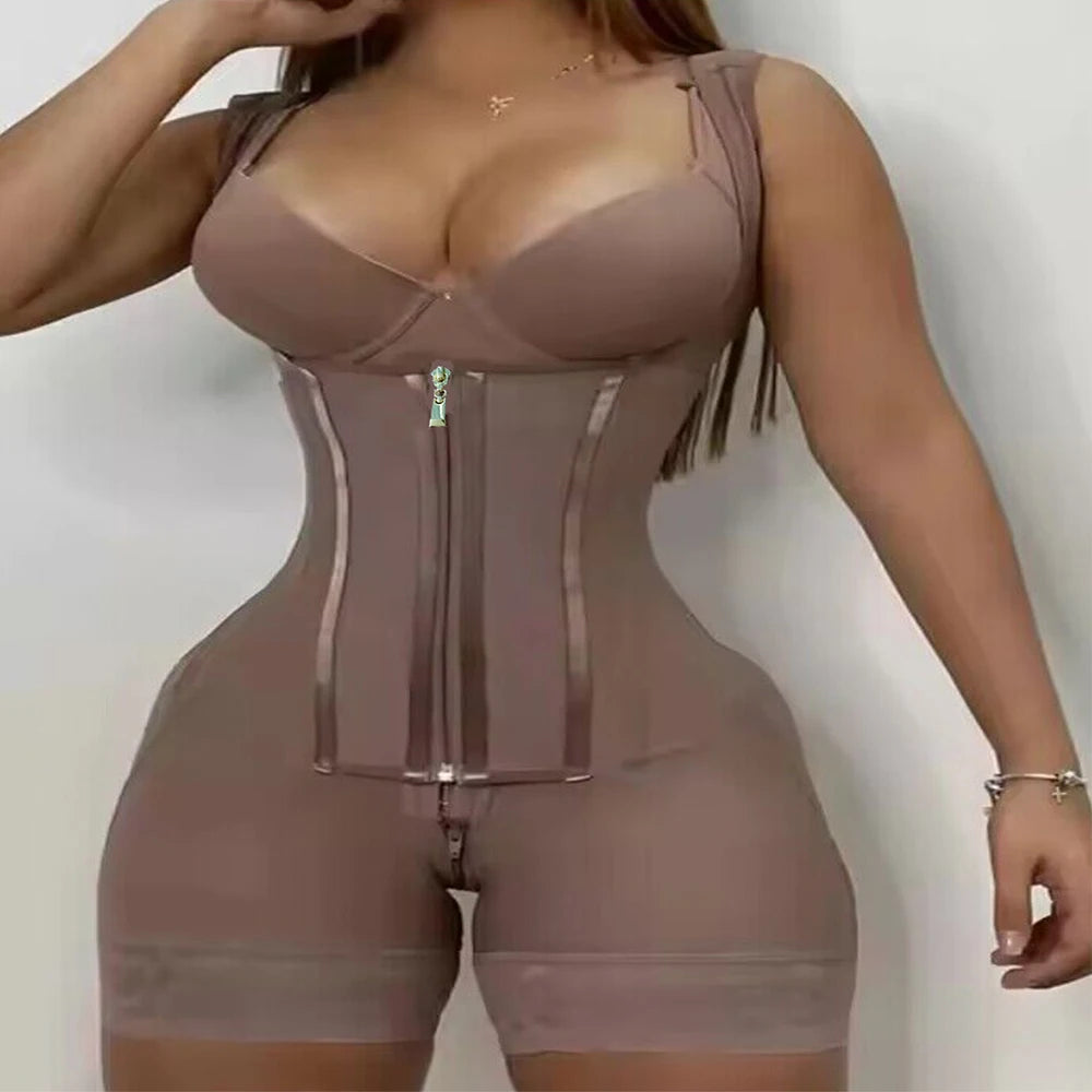 Shapewear hip lift Chest Lift Zipper compression belly compression Pants Shapewear high-waisted breasted shapewear