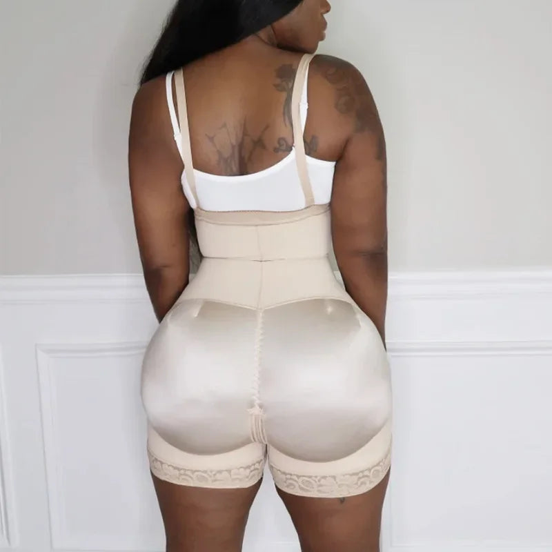 Enhanced Version Bodysuit Shapewear Waist Cincher Full Body Underwear Tummy Control Butt Lifting Side Zipper Slimming Panties