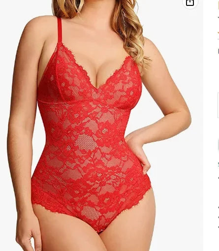 Sexy Sling Lace Shapewear Bodysuit Corset Fajas Slimming Full Body Shaper Tummy Control Underwear Lingerie Colombianas Girdle