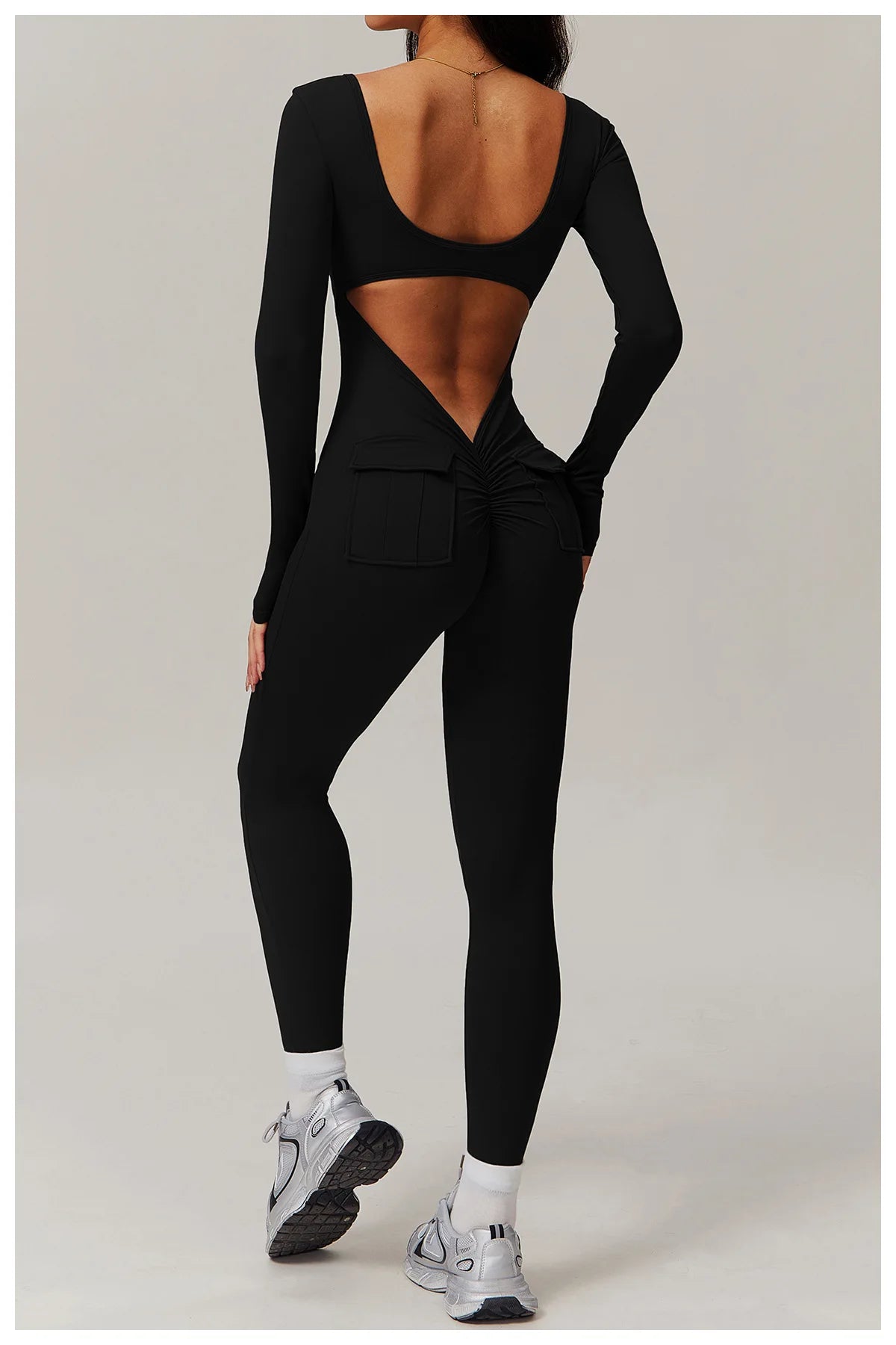Sports Jumpsuit Women Gym Set Training Yoga Suit Sportswear Sexy Back V Jumpsuit Fitness Rompers Stretch Workout Bodysuits