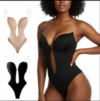 Backless Strapless Body Shaper | Deep V Plunge Bodysuit