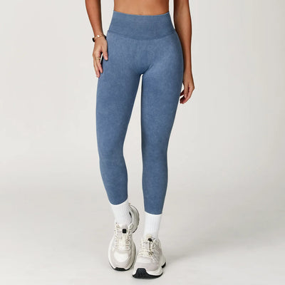Impact Seamless Yoga Pants for Women | High Waist Ribbed Scrunch Bum Leggings
