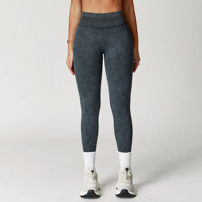 Impact Seamless Yoga Pants for Women | High Waist Ribbed Scrunch Bum Leggings