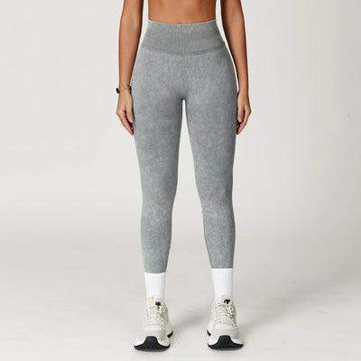 Impact Seamless Yoga Pants for Women | High Waist Ribbed Scrunch Bum Leggings