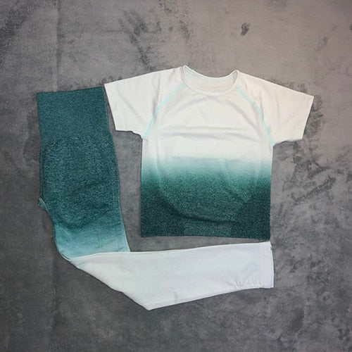 Women's Yoga Set - Stylish Leggings & Crop Top