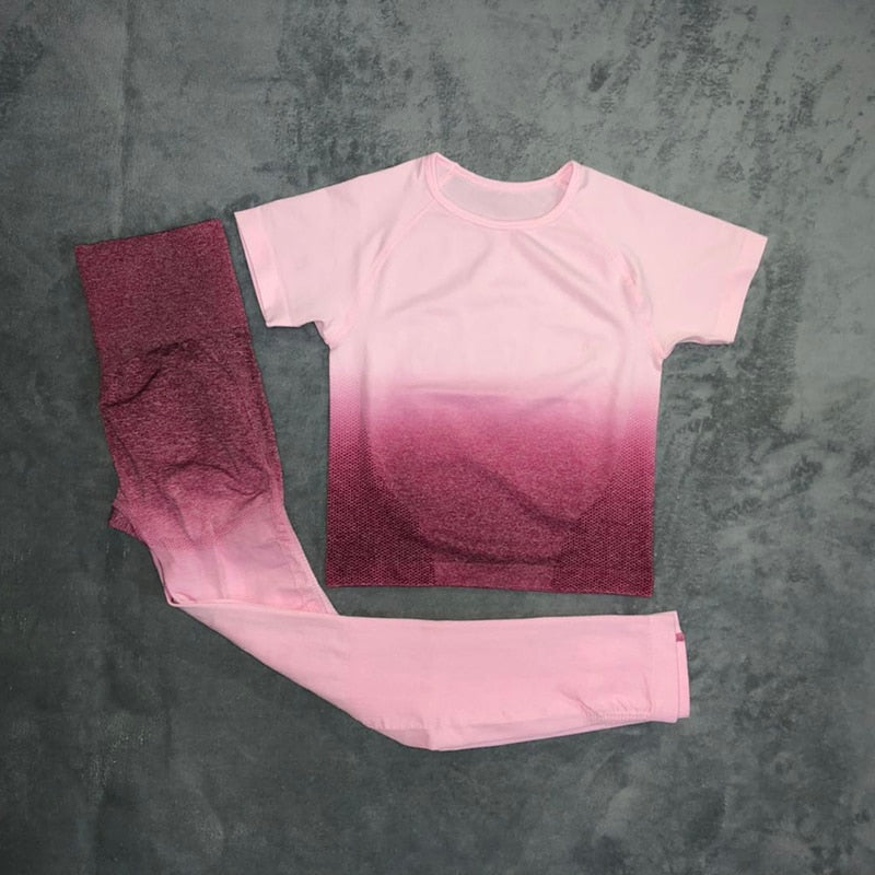 Women's Yoga Set - Stylish Leggings & Crop Top