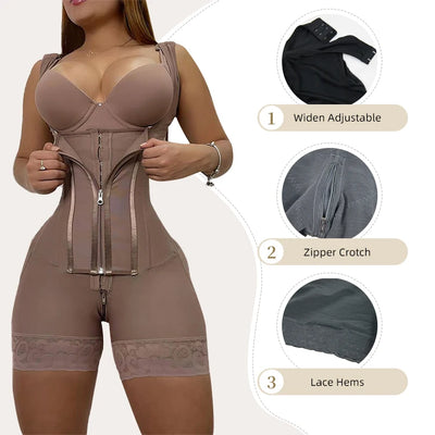 Colombian Girdles | Faja Sol Beauty Body Shaper | BBL Post Surgery & Butt Lifter