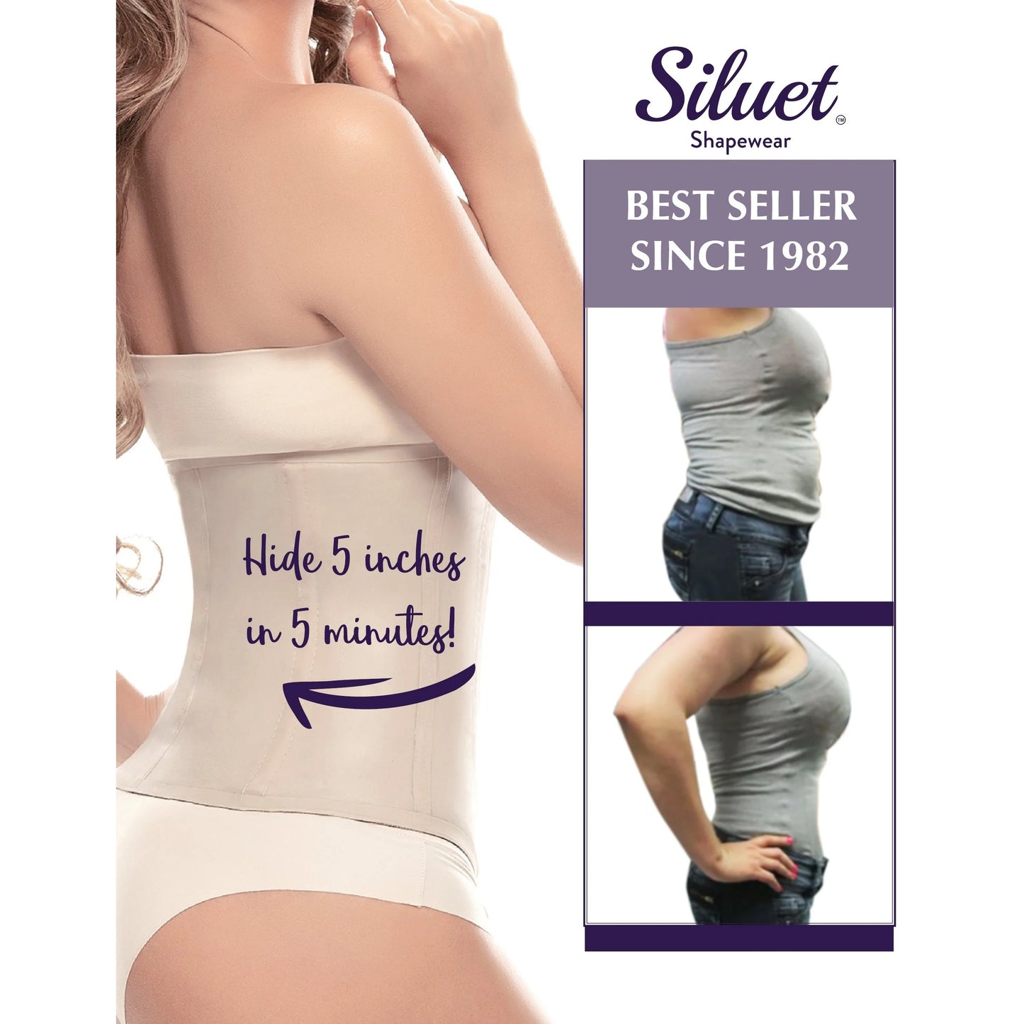 TD Siluet FR Classic Spandex Waist Cincher Body Slimming Waist Trainer with Custom Logo Lined in Pink Cotton