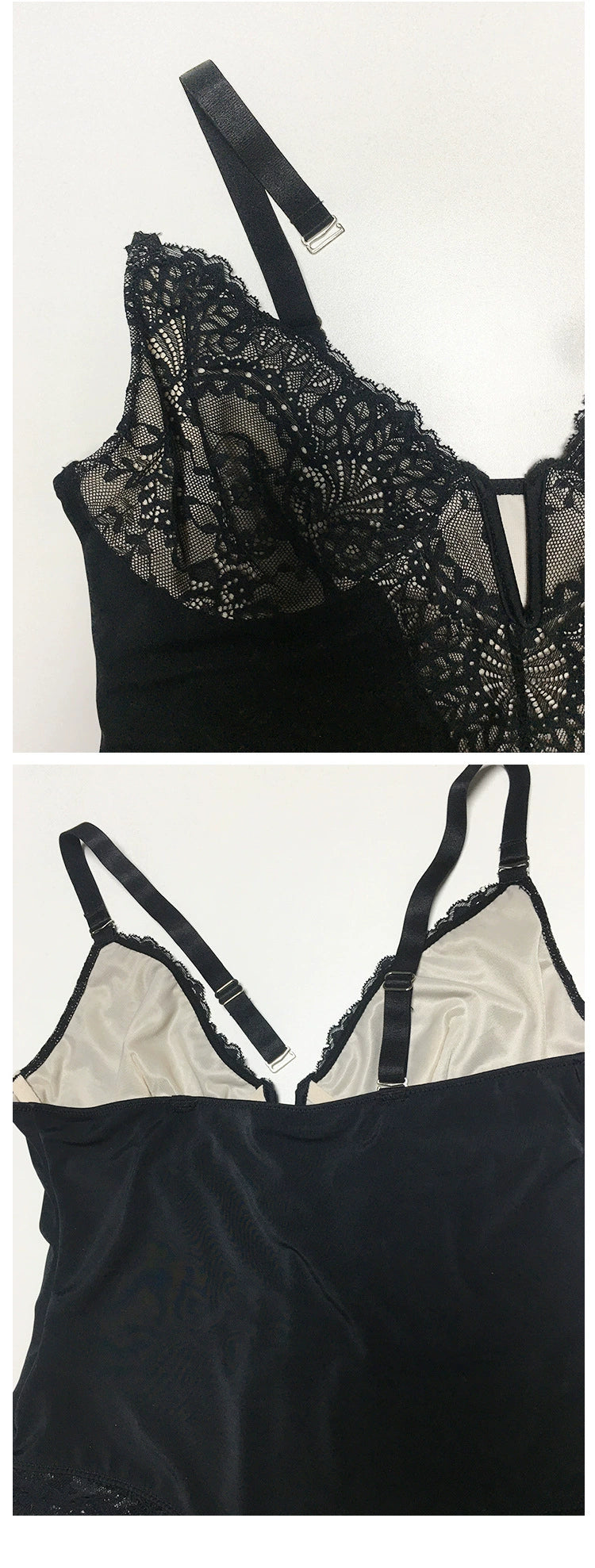 American Lace Cut Out Jumpsuit | Plus Size Belly Control & Hip Lifting Shapewear