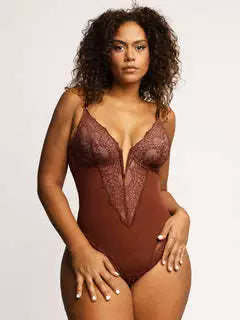 American Lace Cut Out Jumpsuit | Plus Size Belly Control & Hip Lifting Shapewear