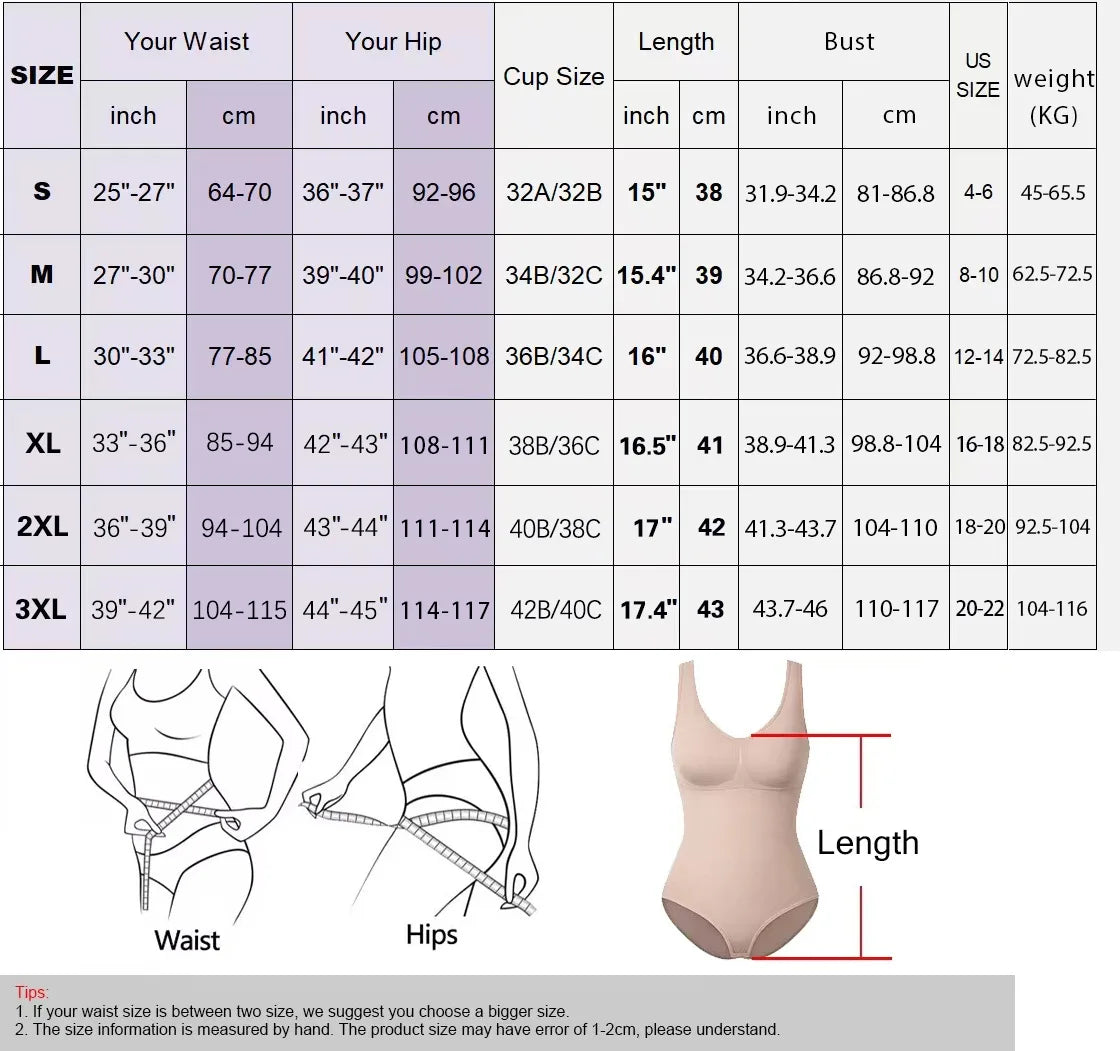 V Neck Spaghetti Strap Bodysuit | Compression Shapewear | Slimming Body Shaper for Women