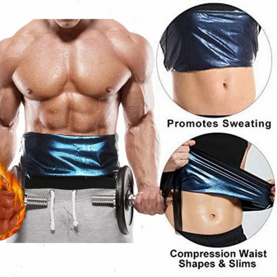Men’s Waist Trimmer Belt | Anti-Pilling, Washable Belly Wrap & Workout Sweat Band