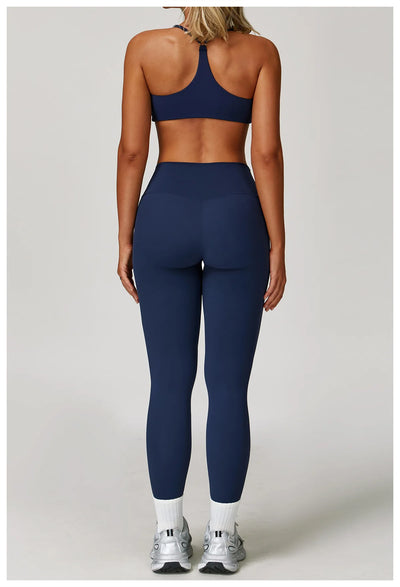 Women's Breathable Yoga Wear | Solid Design with Utility Pockets