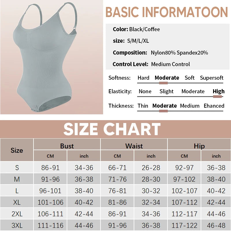 Women Sexy Corset Body Shaper Belly Waist Slimming  Shapewear Sculping Bodysuit Tummy Control Underwear Fajas Colombianas