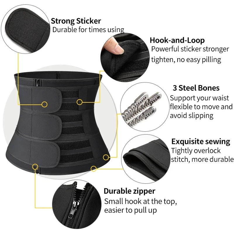 Men's Waist Trainer - Slimming Body Shaper and Fat Burning Girdle
