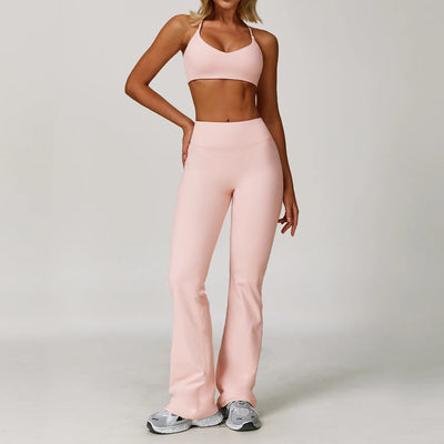 Women's Breathable Yoga Wear | Solid Design with Utility Pockets