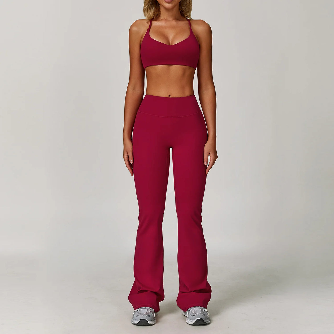 Women's Breathable Yoga Wear | Solid Design with Utility Pockets