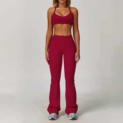Women's Breathable Yoga Wear | Solid Design with Utility Pockets