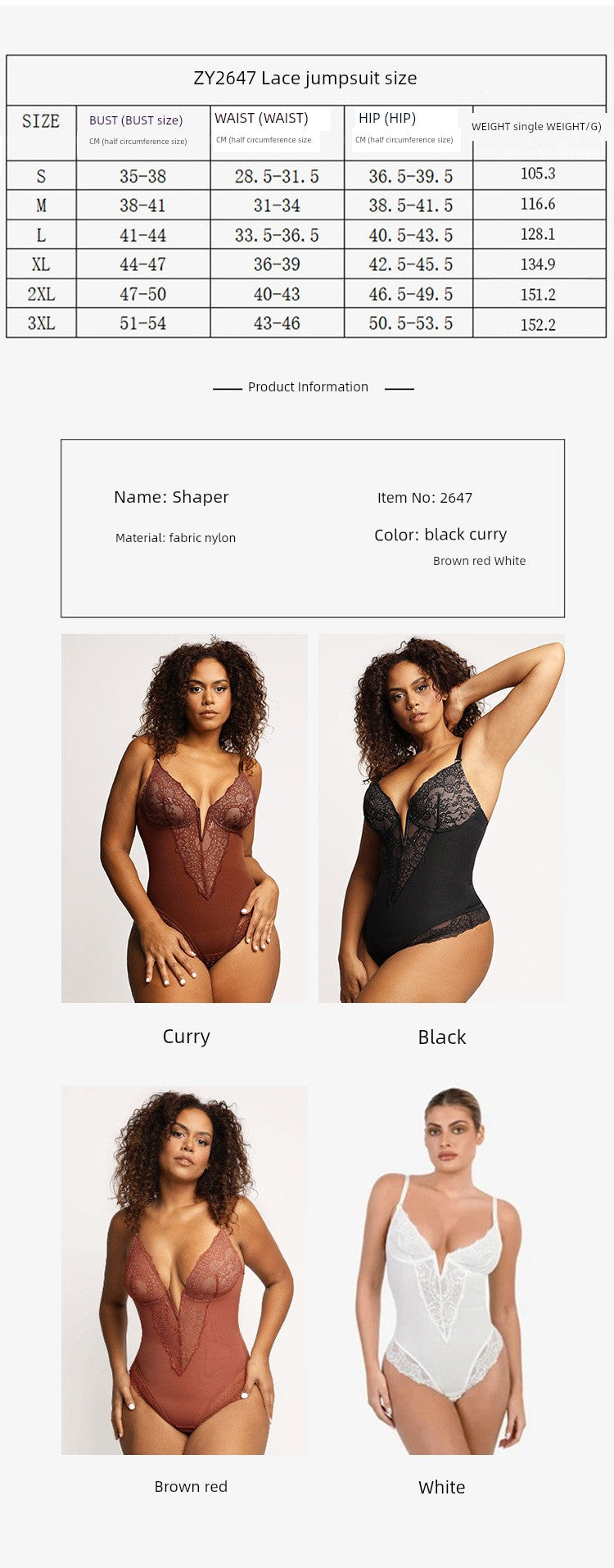 American Lace Cut Out Jumpsuit | Plus Size Belly Control & Hip Lifting Shapewear