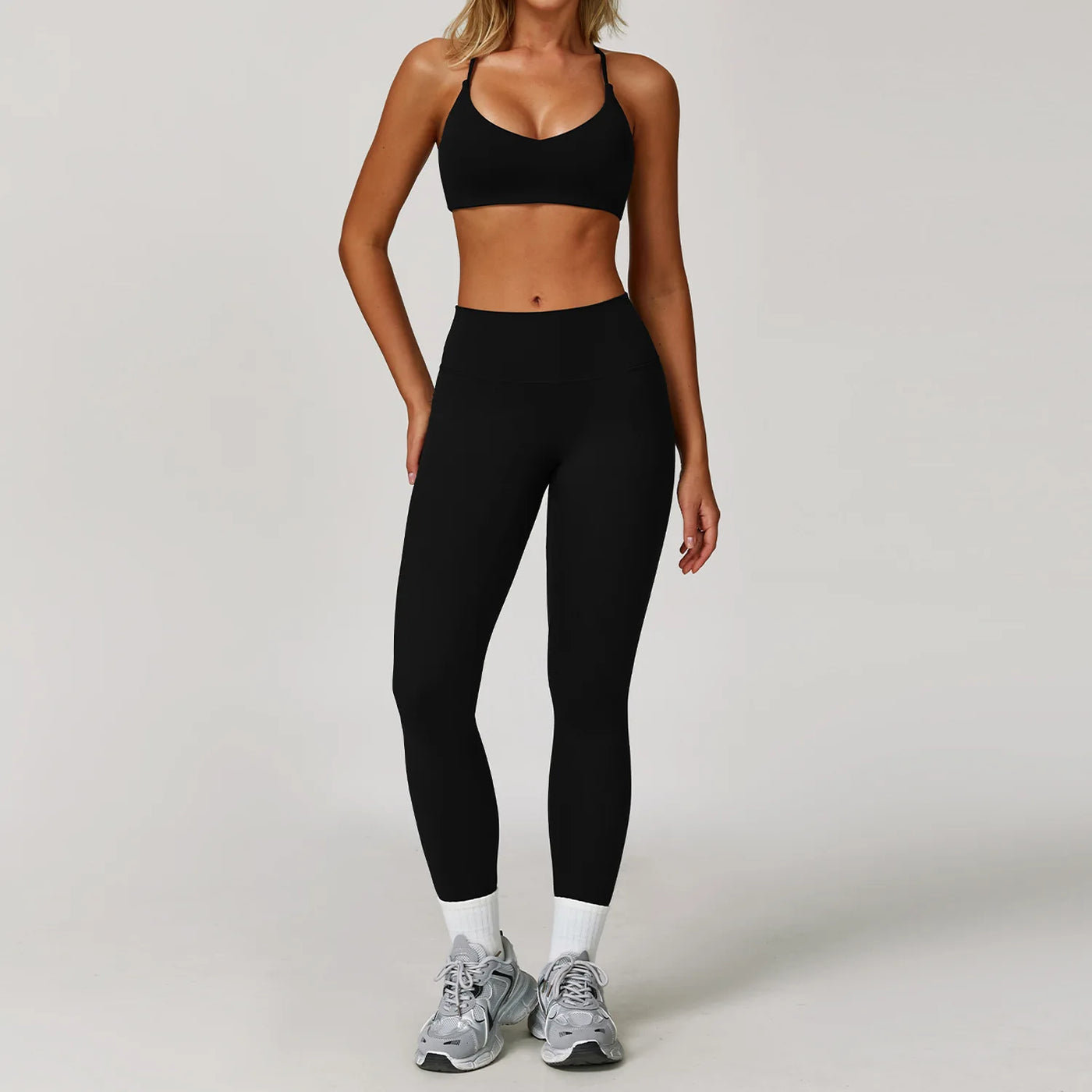 Women's Breathable Yoga Wear | Solid Design with Utility Pockets