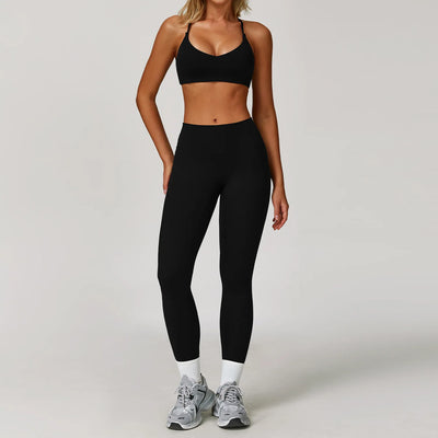 Women's Breathable Yoga Wear | Solid Design with Utility Pockets