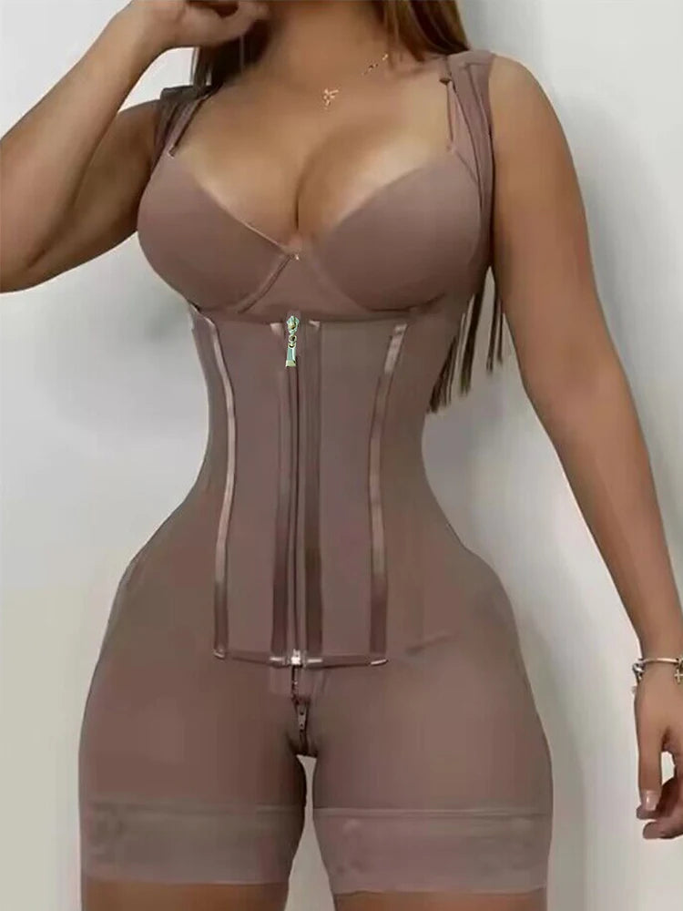 Shapewear hip lift Chest Lift Zipper compression belly compression Pants Shapewear high-waisted breasted shapewear