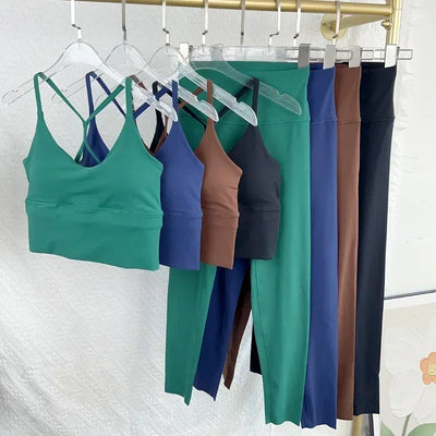Women's Sleeveless Yoga Top - Breathable Nylon &amp; Spandex | Solid Color