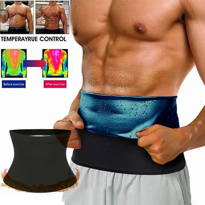 Men’s Waist Trimmer Belt | Anti-Pilling, Washable Belly Wrap & Workout Sweat Band