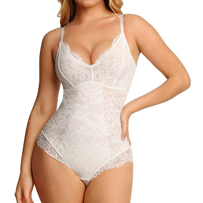 Sexy Sling Lace Shapewear Bodysuit Corset Fajas Slimming Full Body Shaper Tummy Control Underwear Lingerie Colombianas Girdle