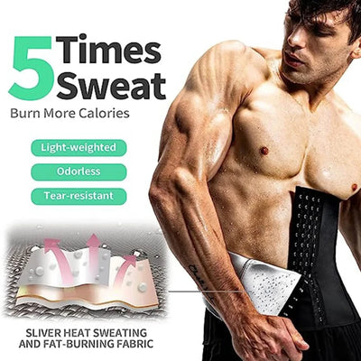 Waist Trainer Trimmer for Men - Slimming Shapewear & Neoprene Sweat Belt