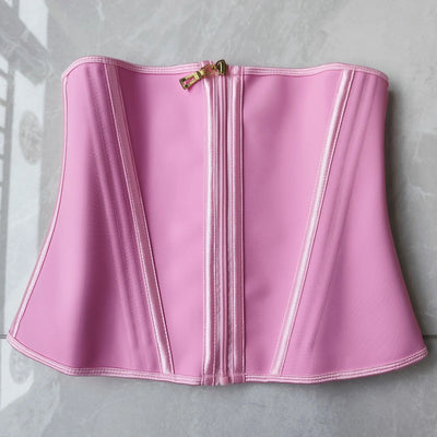 Fajas Colombianas Body Shaper Shapewear Women Vest Tops Double Compression Waist Trainer Corset Adjustable Zipper and Hook-eyes