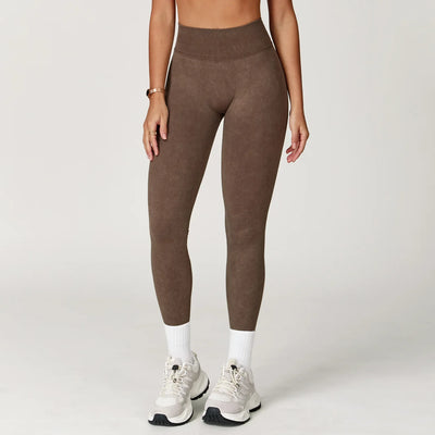 Impact Seamless Yoga Pants for Women | High Waist Ribbed Scrunch Bum Leggings