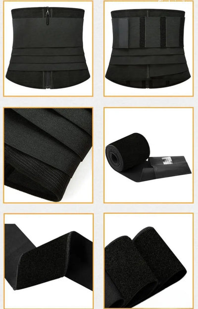 2-in-1 Detachable Waist Trainer and Slimming Belt